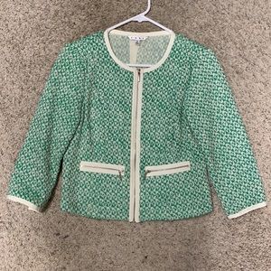 Like new Cabi clover green tweed jacket